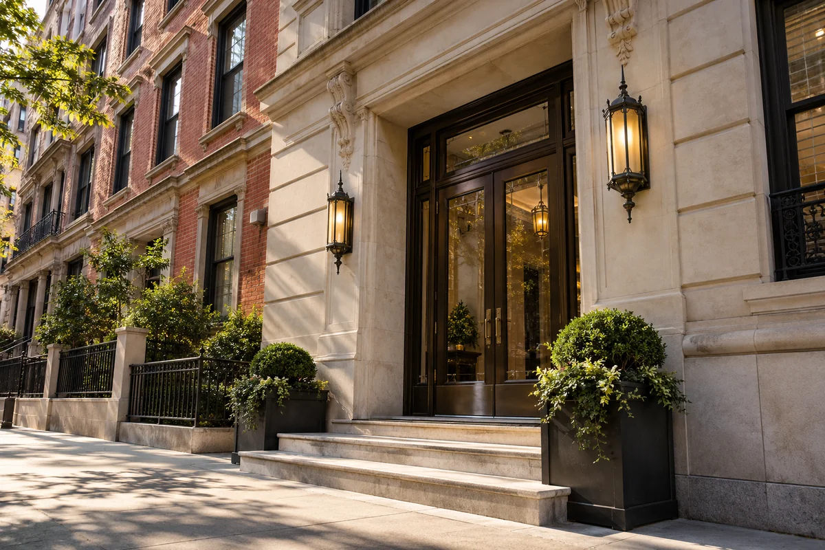 Representative urban architecture for the Manhattan area guide.